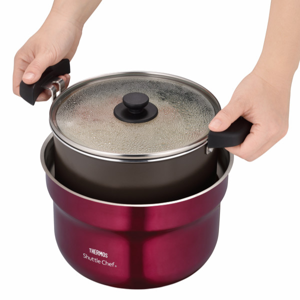 THERMOS（サーモス） シャトルシェフ 2.8L 保温調理鍋 IH対応 フッ素