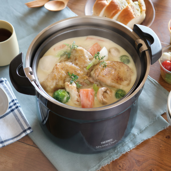 THERMOS（サーモス） シャトルシェフ 4.3L 保温調理鍋 IH対応 フッ素