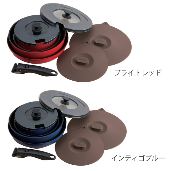 THERMOS（サーモス） 取っ手のとれるフライパン9点セット ガス火専用
