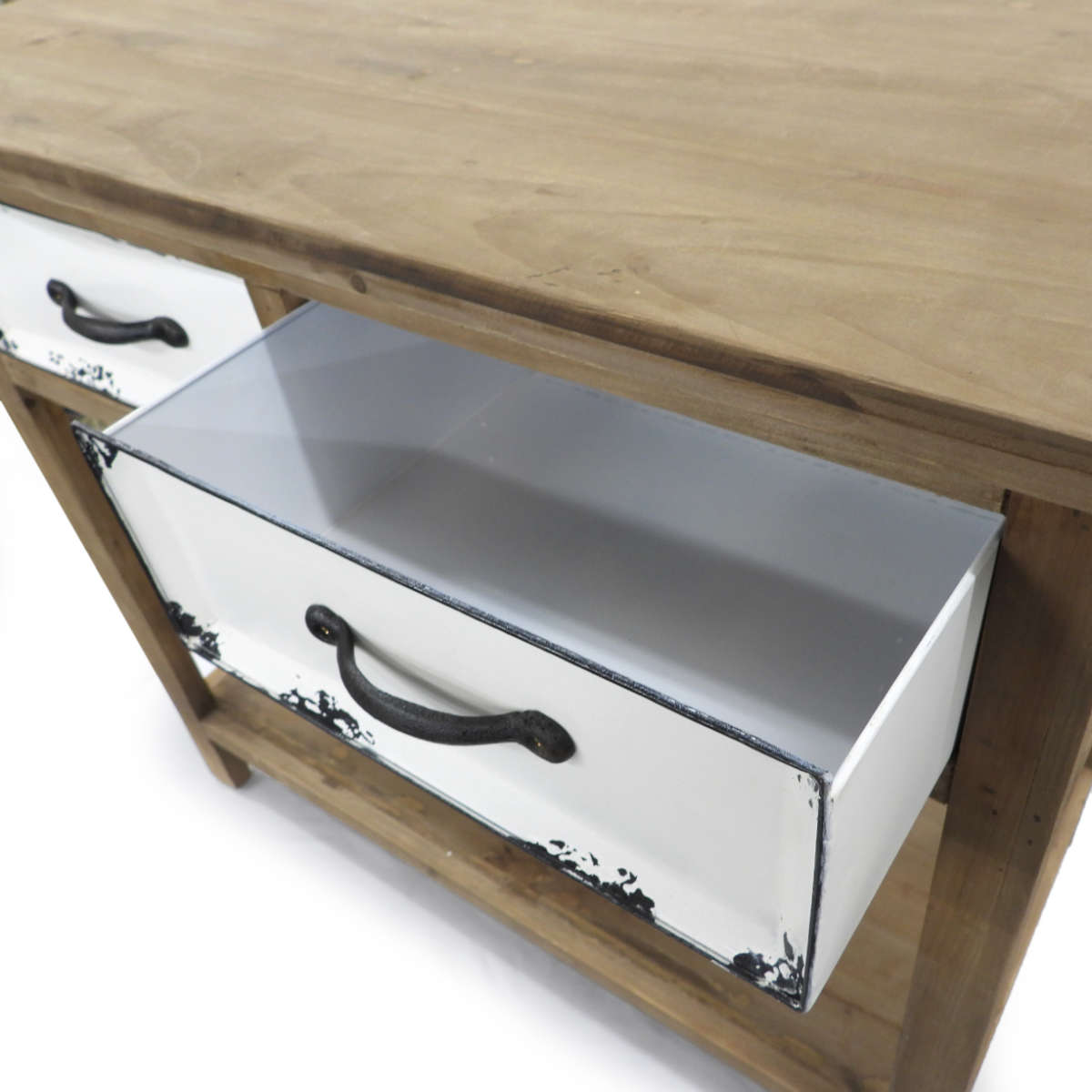 ガーデニング収納 ガーデンテーブル ドロワー付きサイドテーブル