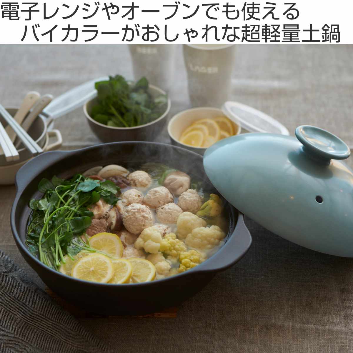 土鍋 6.5号 IH対応 サーマテック 超軽量IH土鍋 （ ガス火対応 電子