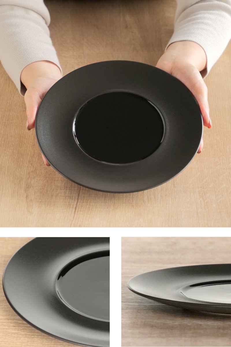 プレート 21cm M.STYLE スウィーツパレット ブラック 磁器 美濃 プレート 21cm M.STYLE スウィーツパレット ブラック 磁器 美濃