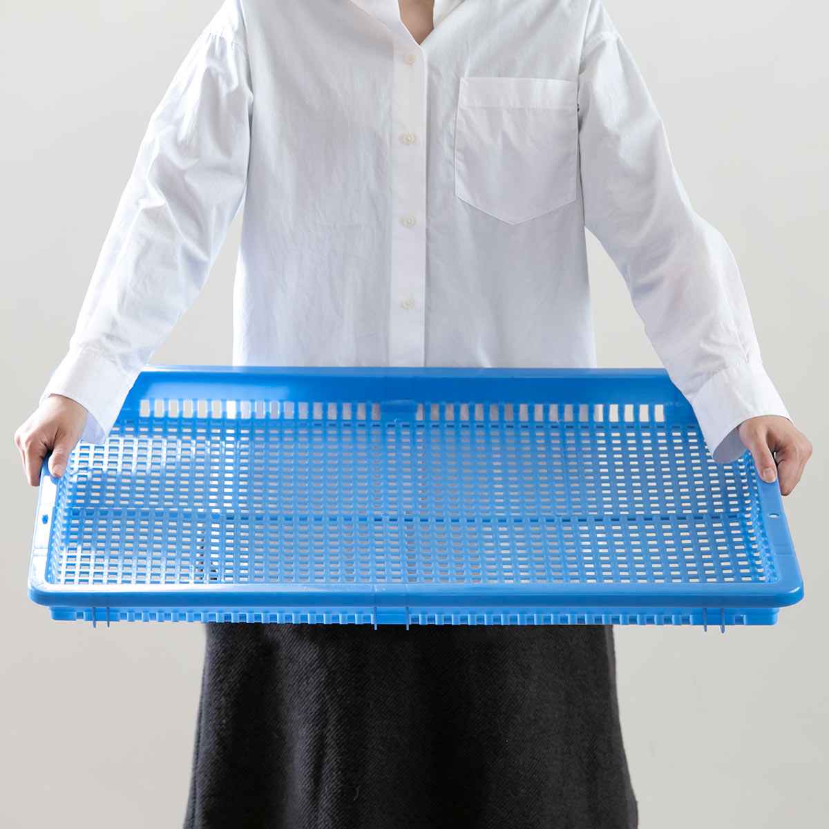 サンコープラスチック ワイドバスケット 77×50.5cm （ 干し バスケット 