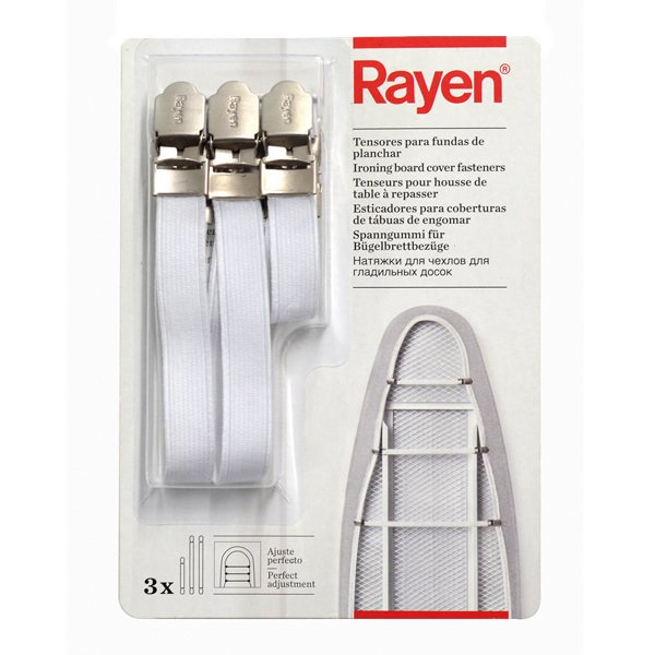 アイロン台カバーバンド Rayen アイロンカバーバンド バンド アイロン小物 （ クリップ アイロン台カバー用クリップ サスペンダー ずれ防止 ）