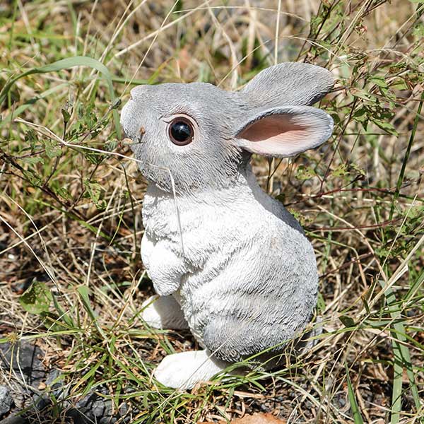 貯金箱 ラビット うさぎ リアル オブジェ 置物 インテリア （ 雑貨