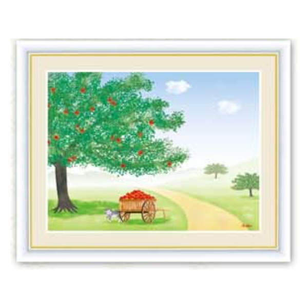 まっかな壁掛け「りんご画」 まっかな壁掛け「りんご画」 まっかな壁掛け「りんご画」 絵画