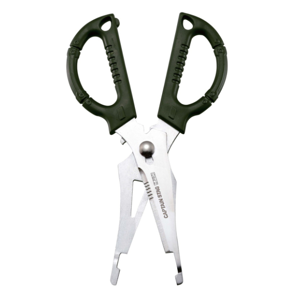 パール金属 アウトドア ハサミ 多機能 収納ケース付 Z-PRO キャプテン