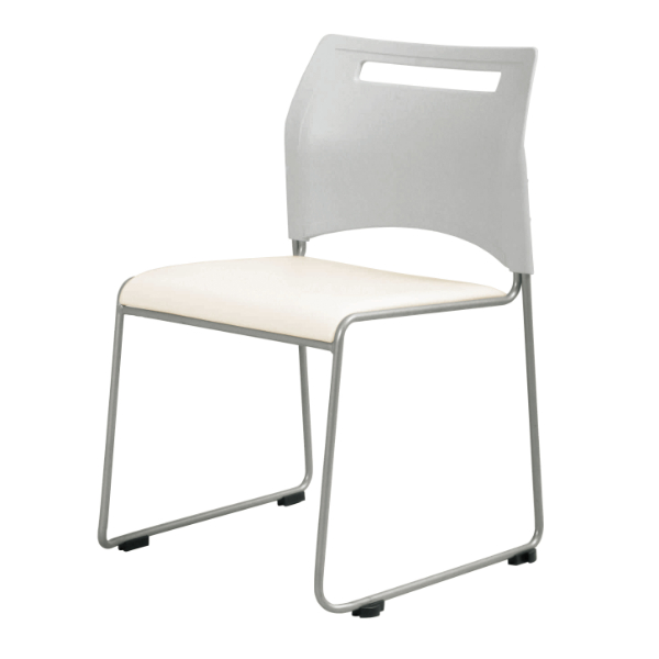 チェア 4脚セット SFIDA 座面高43cm オフィスチェア スタッキング 積み重ね 連結 会議 ミーティング （ 椅子 会議用 肘なし オフィス 収納 省スペース ）_13