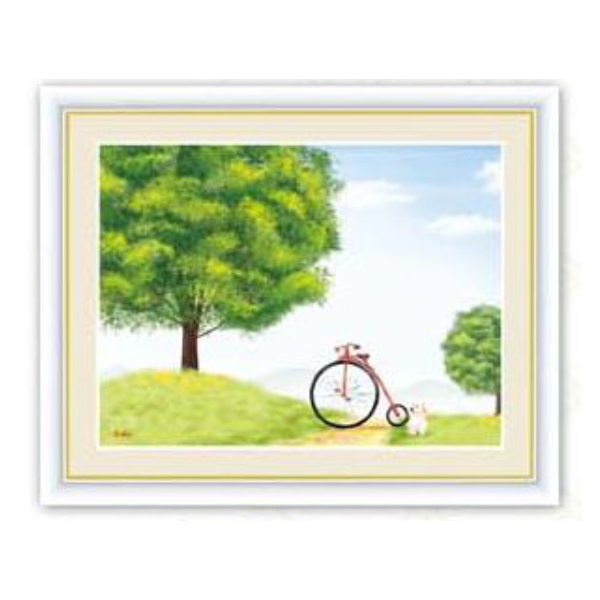 絵画 けやきの木 42 52cm 鈴木みこと 額入り 巧芸画 インテリア 壁掛け ポスター アートフレーム アートポスター 絵 リビングート Paypayモール店 通販 Paypayモール