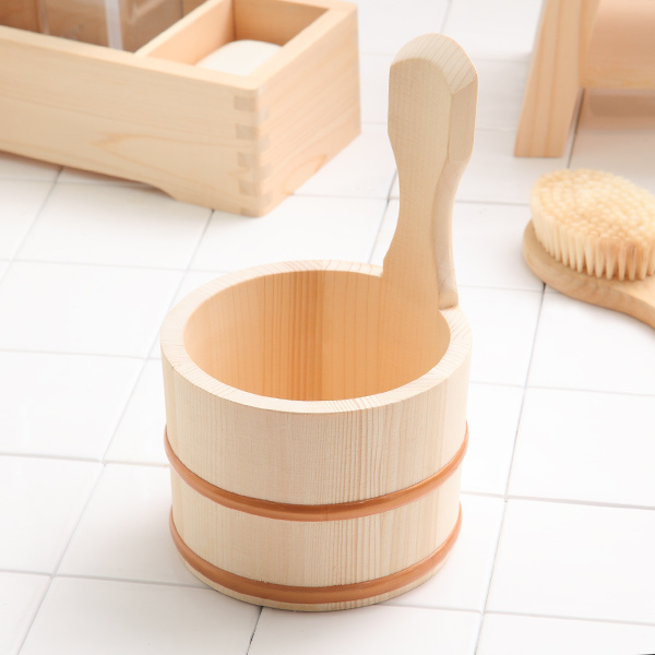 木製 桶 4個セット　おけ　昭和レトロ 昭和レトロ!! 木製 蓋付き お櫃 木桶 アンティーク 30cm 現状品