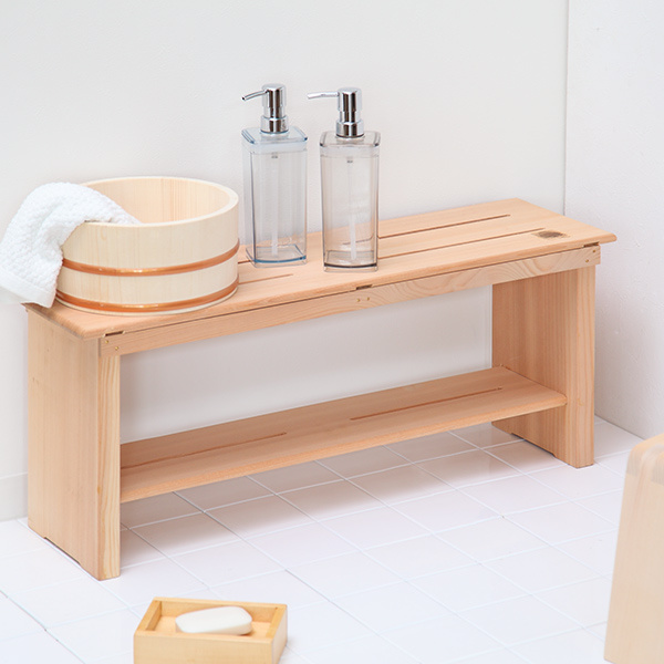 市原木工所 木製台 大 余湯派 釘無万能台 お風呂 木製 ラック バス