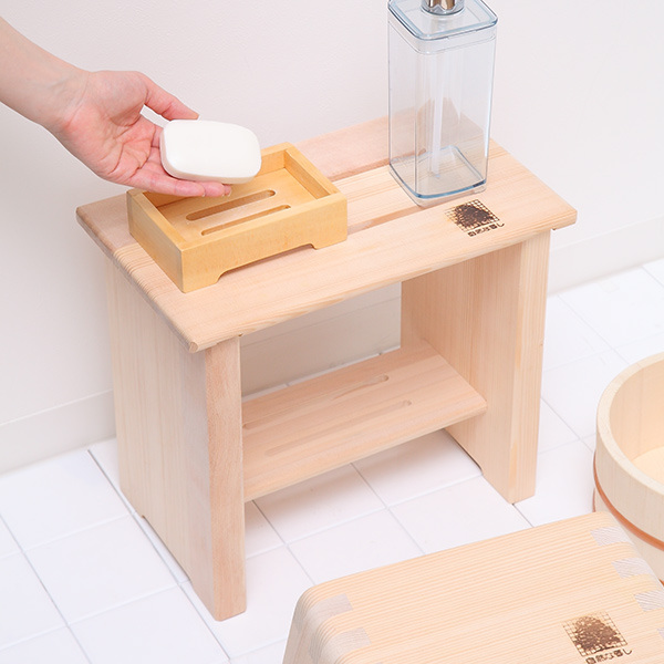 市原木工所 木製台 小 余湯派 釘無万能台 お風呂 木製 ラック バス