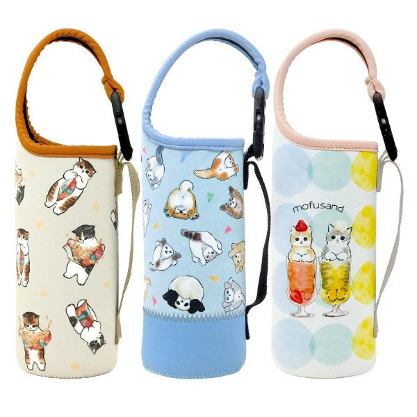 東亜金属 ボトルカバー ペットボトル mofusand ショルダーベルト付き