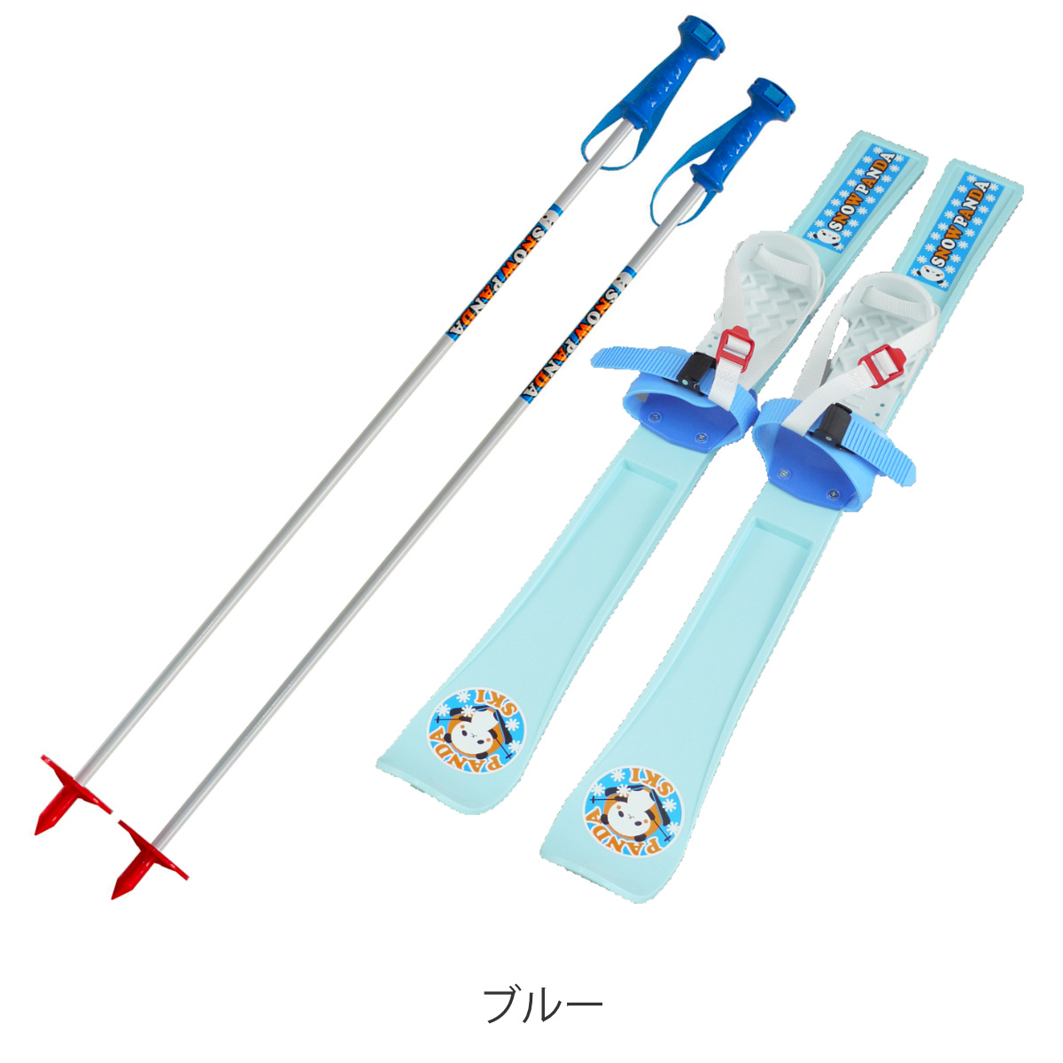 スキーセット パンダスキー 75cm （ 初心者 スキー板 ストック スキー