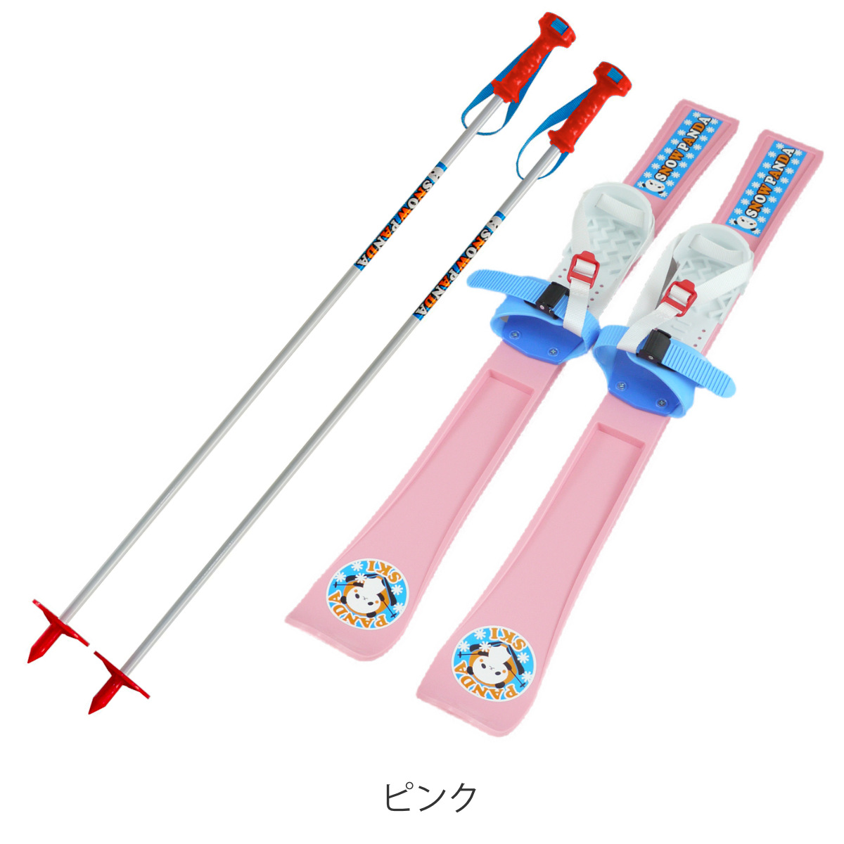 スキーセット パンダスキー 75cm （ 初心者 スキー板 ストック スキー
