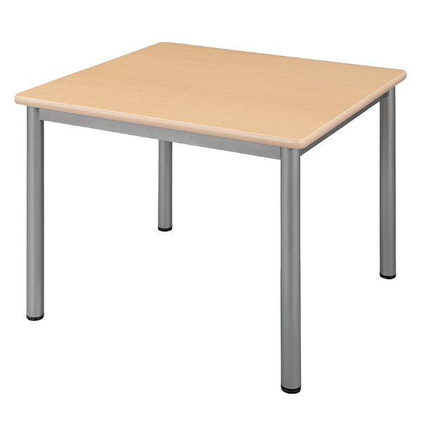 （法人限定） ミーティングテーブル 幅90cm オフィス テーブル メラミン 角型 正方形 （ アジャスター 机 会議テーブル 幅 90 会議用テーブル ）｜livingut｜02