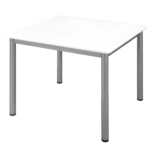 （法人限定） ミーティングテーブル 幅90cm オフィス テーブル メラミン 角型 正方形 （ アジャスター 机 会議テーブル 幅 90 会議用テーブル ）｜livingut｜03