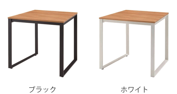 NGI TB DVTG　デスク　80㎝　テーブル　ナチュラル テーブル 幅80cm ナチュラル 木目調 デスク オフィス 正方形 スチール