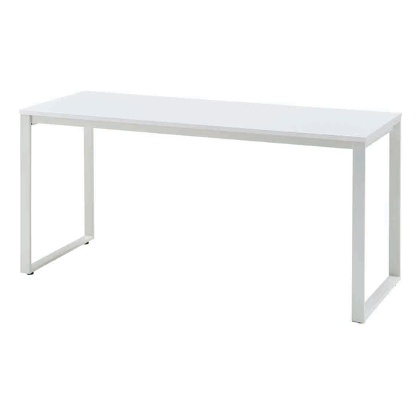 テーブル 幅160cm ホワイト デスク オフィス 長方形 スチール オフィス