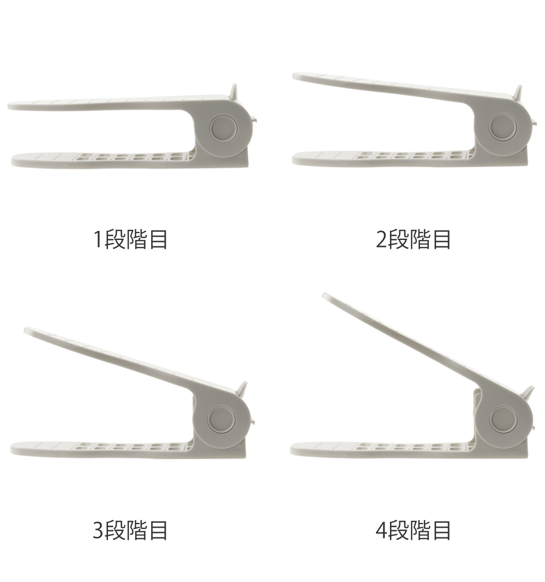 靴ホルダー 収納 2個入 スリム 4段階 角度...の詳細画像3
