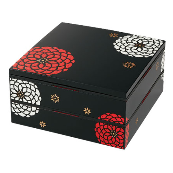 HAKOYA 重箱 弁当箱 2段 4000ml 4人 5人 22.5cm角 二段重 百華 （ お重