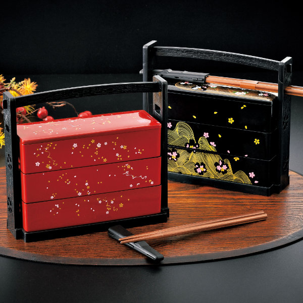 お弁当箱 3段 600ml さくら 野点弁当 HAKOYA （ 弁当箱 ランチボックス