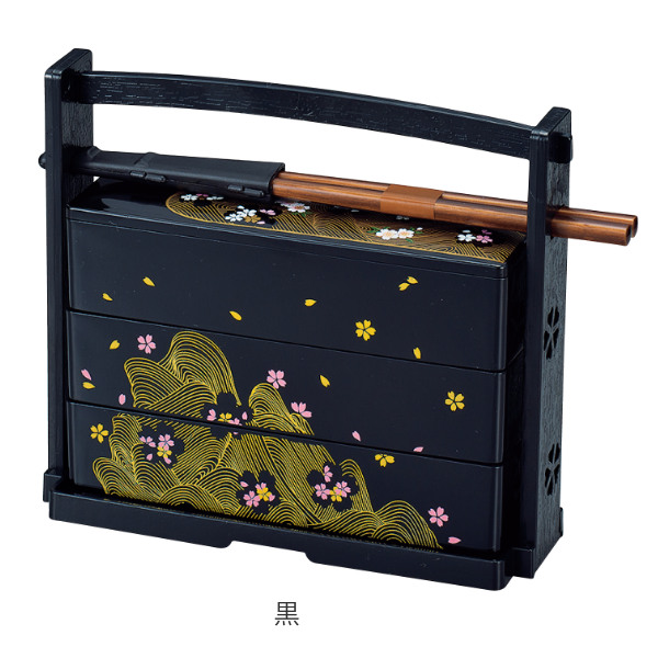 お弁当箱 3段 600ml さくら 野点弁当 HAKOYA （ 弁当箱 ランチボックス