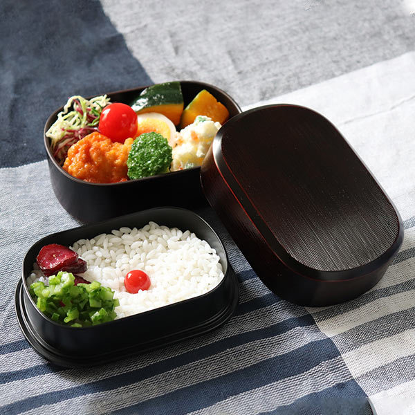HAKOYA お弁当箱 2段 630ml 大和 千筋弁当 小判 曙 （ 弁当箱 ランチ