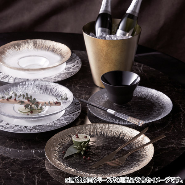 M.STYLE（エムスタイル） プレート 26cm スーププレート クリア アイス