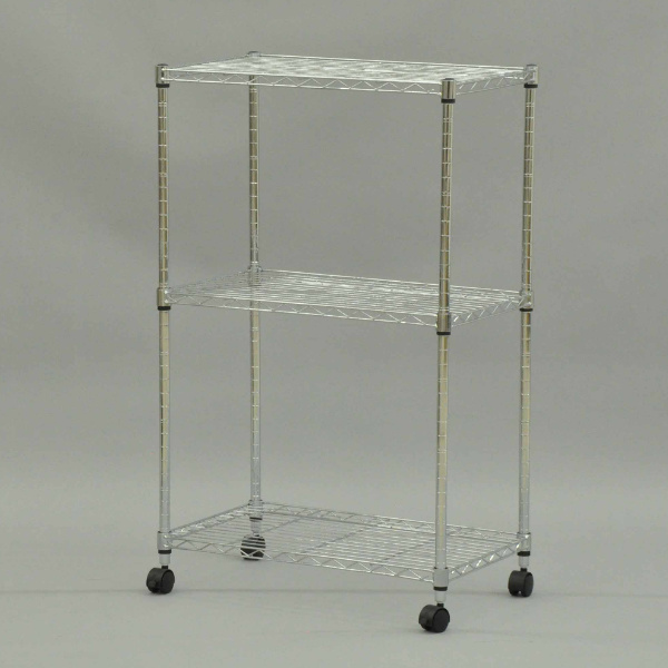 スチールラック 3段 キャスター付 幅60cm 高さ96cm （ ラック 収納棚