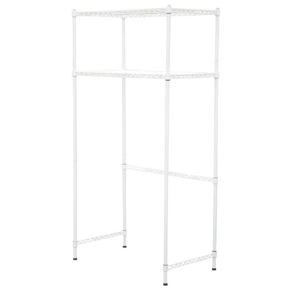 ランドリーラック 洗濯機上ラック スチール製 脚アジャスター 約高さ