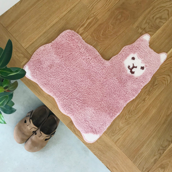 トイレマット 52×63cm ファンディットアニマル アルパカ （ 丸洗い