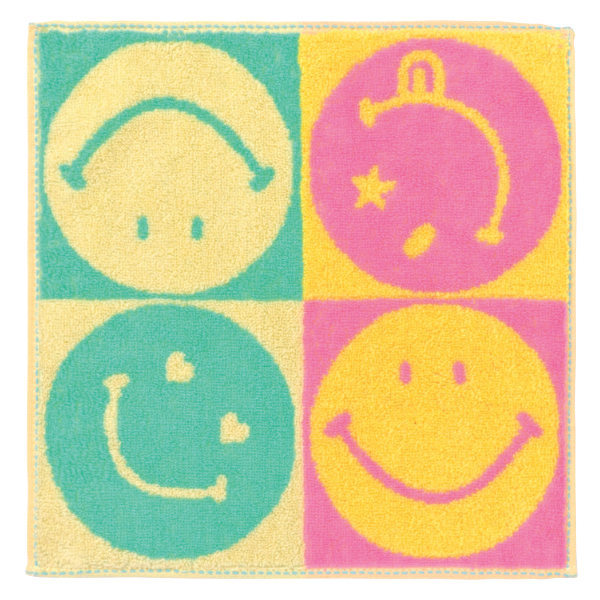 タオルチーフ 25 25cm ニコリーフ スマイル タオル キャラクター ハンカチタオル ハンドタオル キャラクタータオル 手拭き リビングート ヤフー店 通販 Yahoo ショッピング