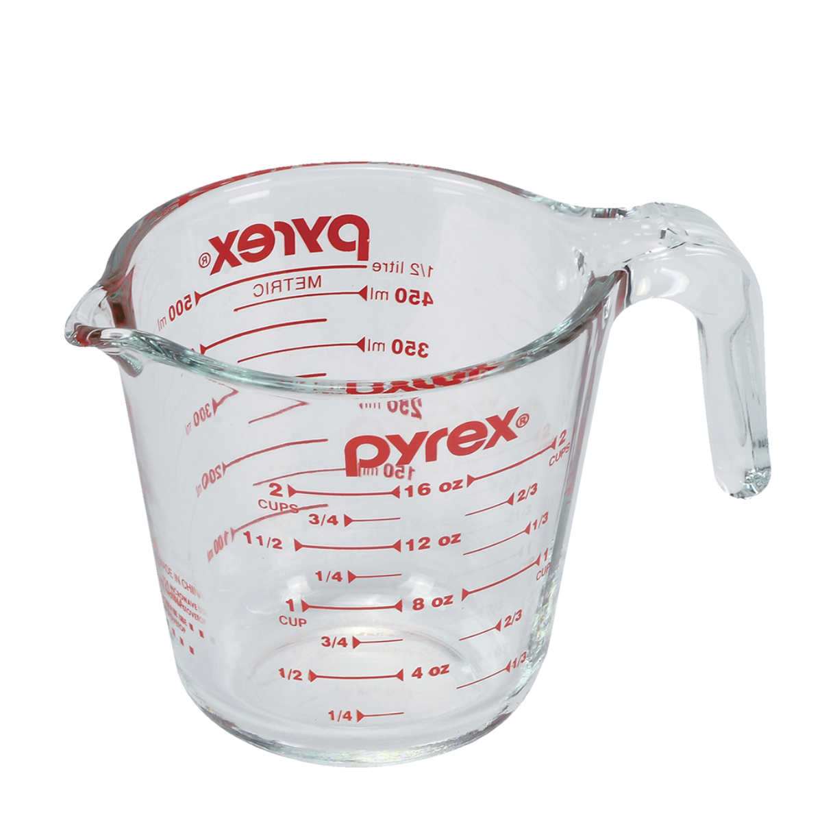 PYREX（パイレックス） 計量カップ 500ml 耐熱ガラス 取っ手付き