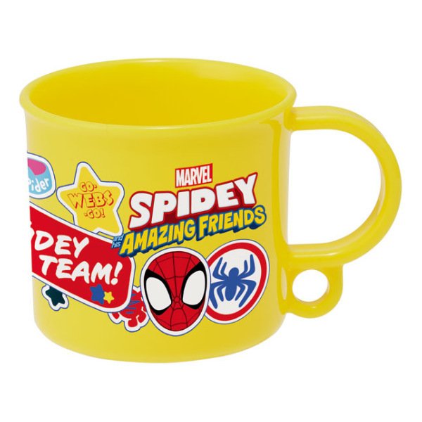 スパイダーマン プラスチックサイン 約60cm スケーター コップ 抗菌 プラスチック SPIDEY スパイダーマン 200ml