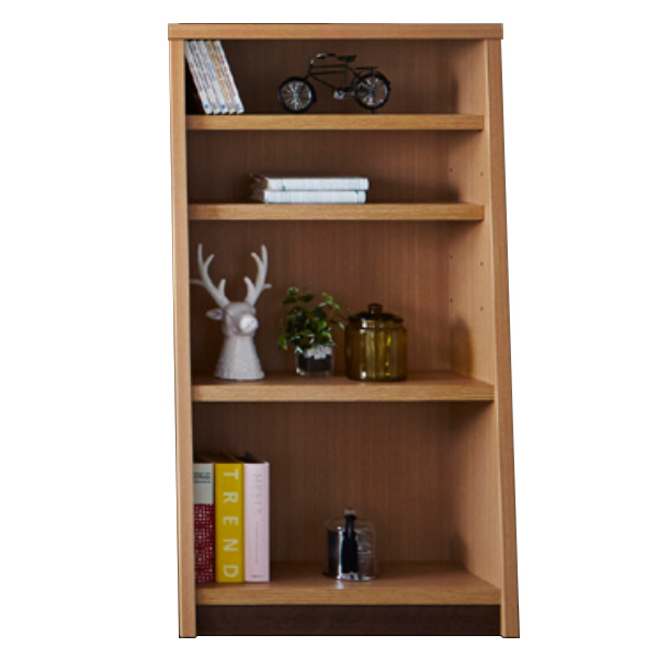 本棚 木製 ブックシェルフ 強化棚板 日本製 幅67cm 高さ120cm （ 壁面