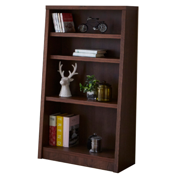本棚 木製 ブックシェルフ 強化棚板 日本製 幅67cm 高さ120cm （ 壁面