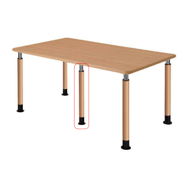 昇降式テーブル専用固定脚 4T用 脚 UFT1L1NA （ 足 固定脚 パーツ 部品