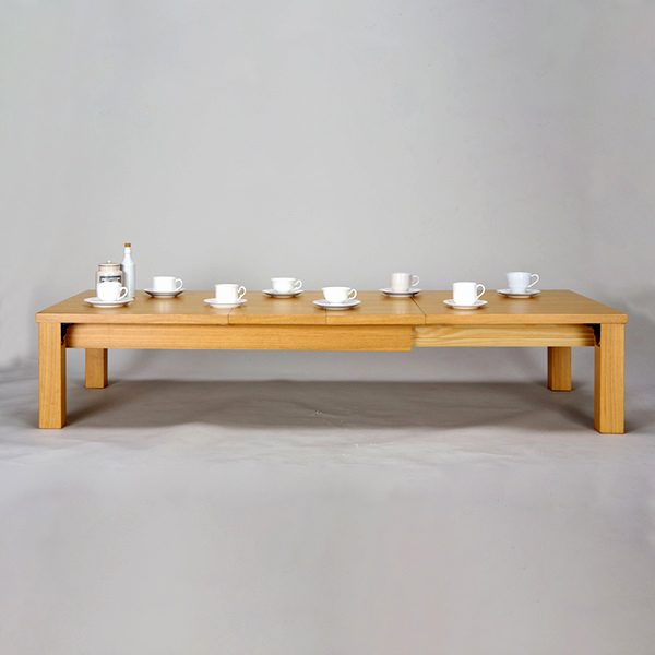 サン・ハーベスト リビングテーブル 伸縮 幅120〜180cm 6人用 伸縮ロー