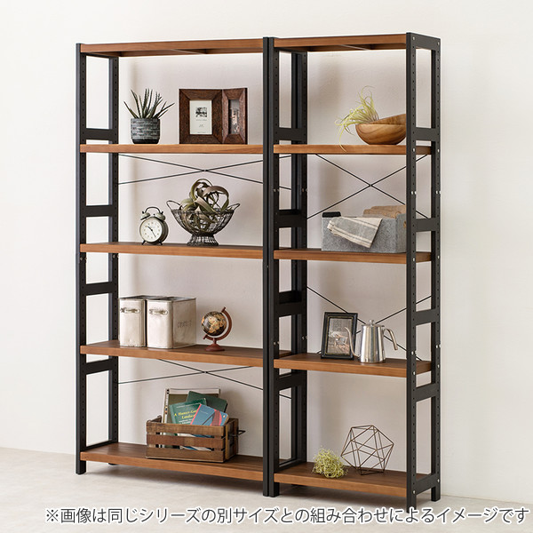 オープンラック 5段 木製 フリーラック 幅60cm （ 木製ラック シェルフ