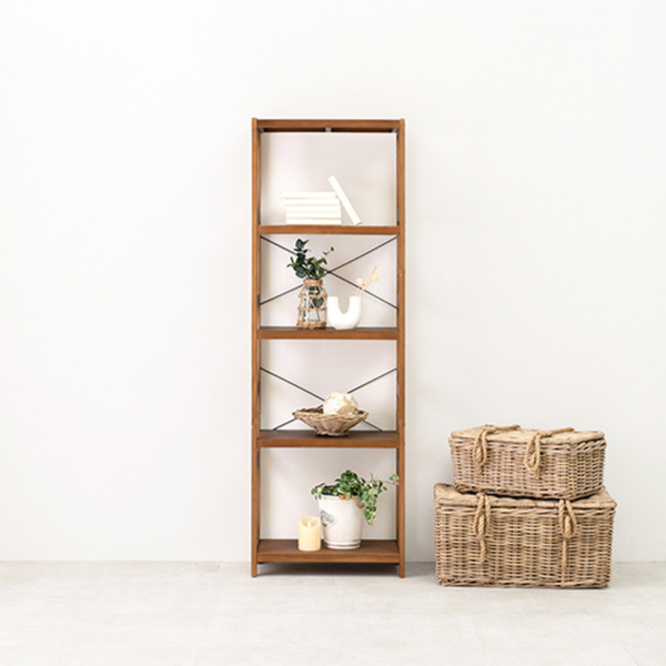 オープンラック 5段 木製 フリーラック 幅60cm （ 木製ラック シェルフ