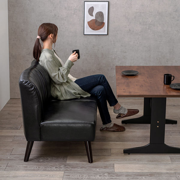 HAGiHARA（萩原） ダイニングソファ 座面高40cm ソファ ダイニング