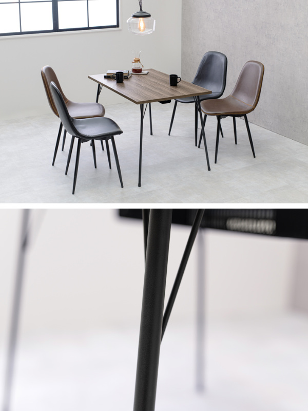 HAGiHARA（萩原） ダイニングこたつ 幅110cm 布団いらず 木目調