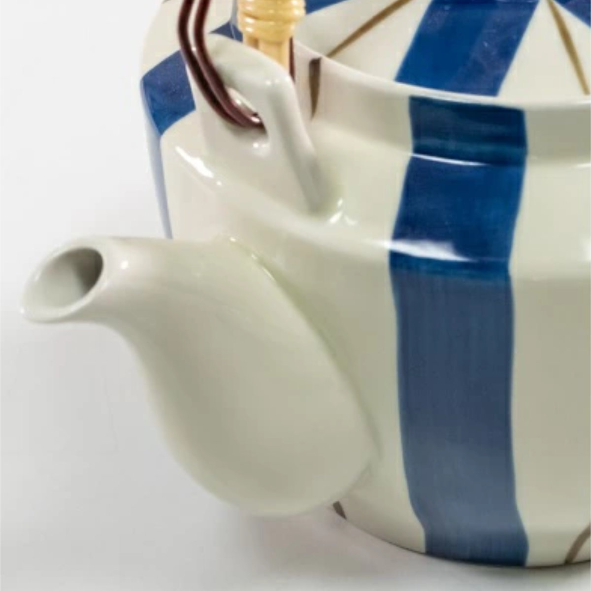 土瓶急須 840ml 5号 二色太十草 茶こし付き 急須 陶器製 （ 食洗機対応