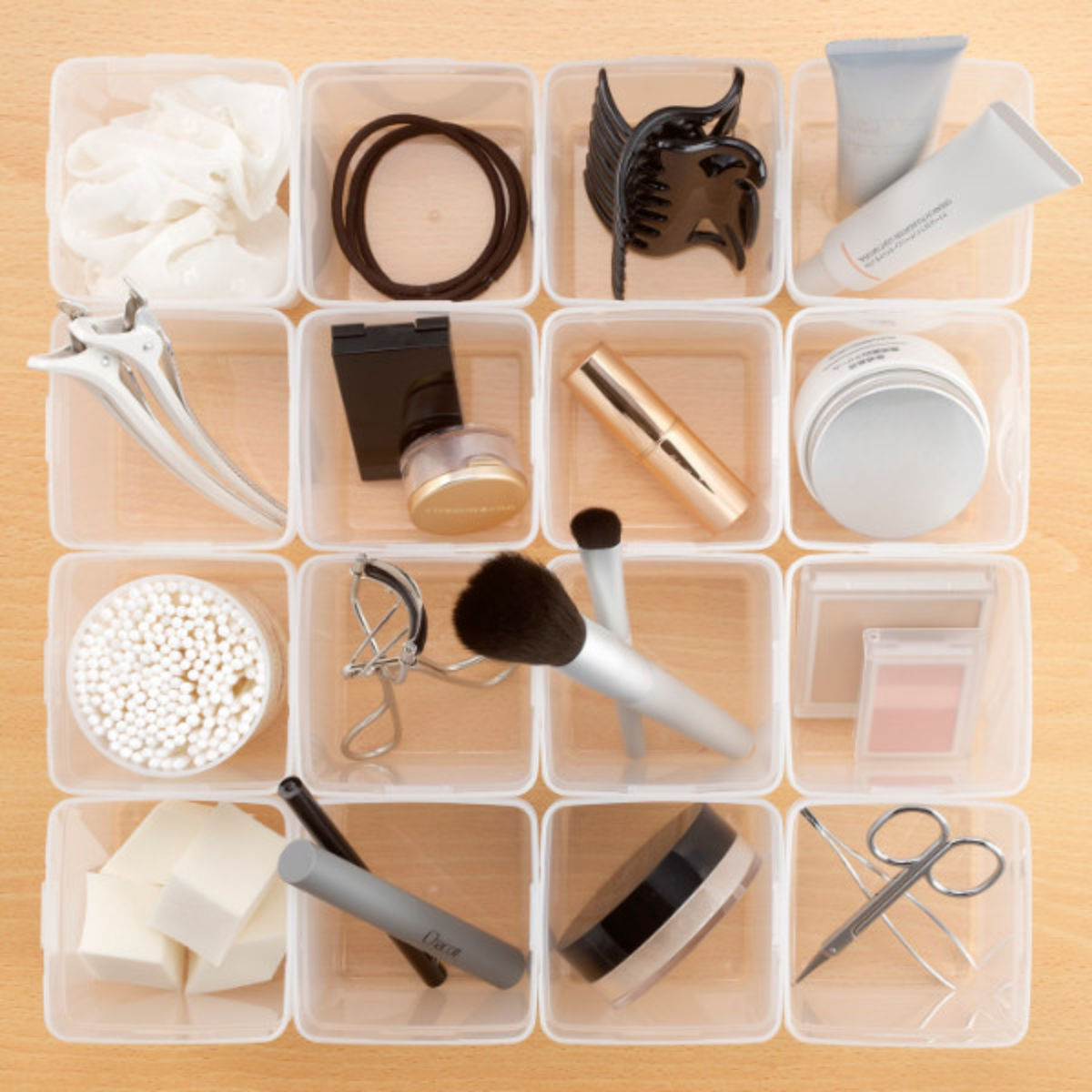 イノマタ化学 仕切りケース 幅7.4×奥行7.4×高さ8cm くつ下整理カップ M