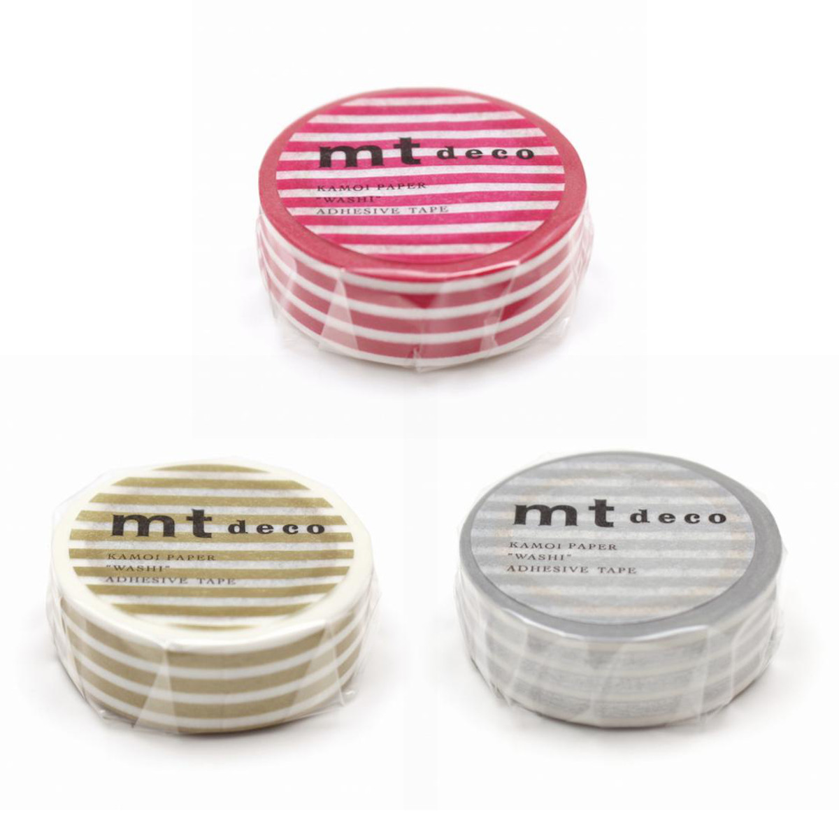 mt（エムティー） マスキングテープ 幅15mm×7m ボーダー mt DECO
