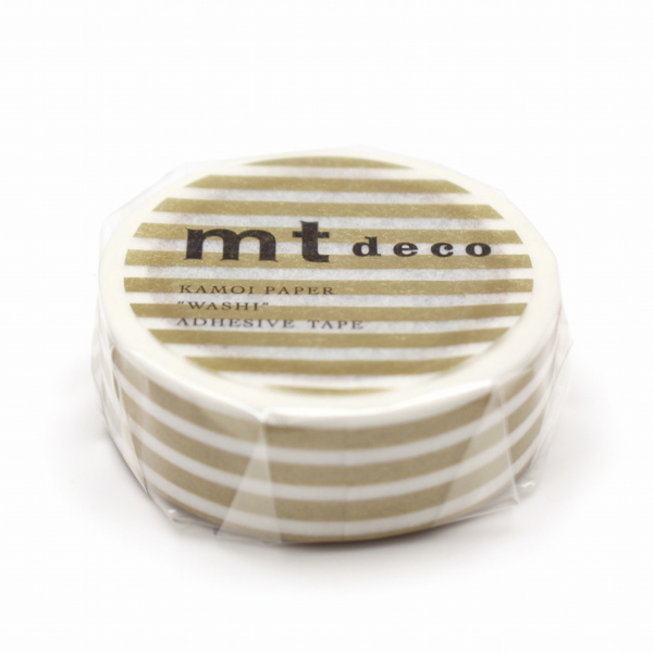 mt マスキングテープ 幅15mm×7m ボーダー DECO （ マステ シール