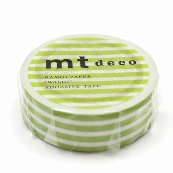 mt マスキングテープ 幅15mm×7m ボーダー DECO （ マステ シール