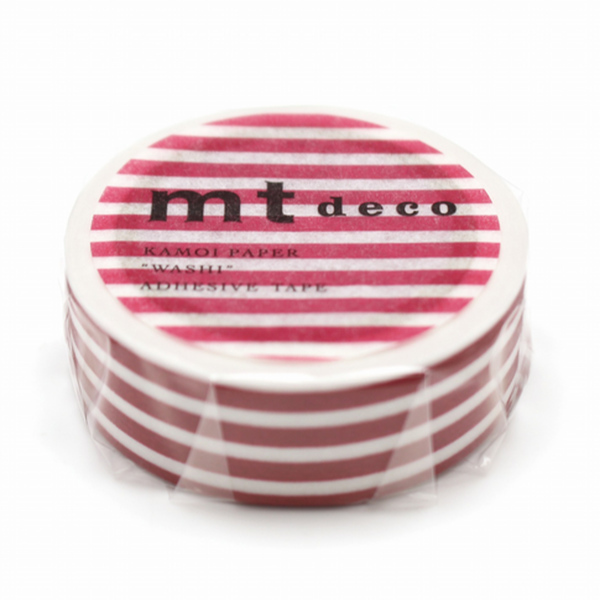 ステッカー、マスキングテープ mt マスキングテープ 幅15mm×7m ボーダー DECO （ マステ シール