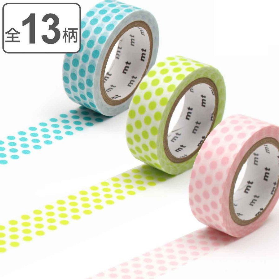 マスキングテープ ドット 幅15mm×7m mt DECO （ マステ アレンジ